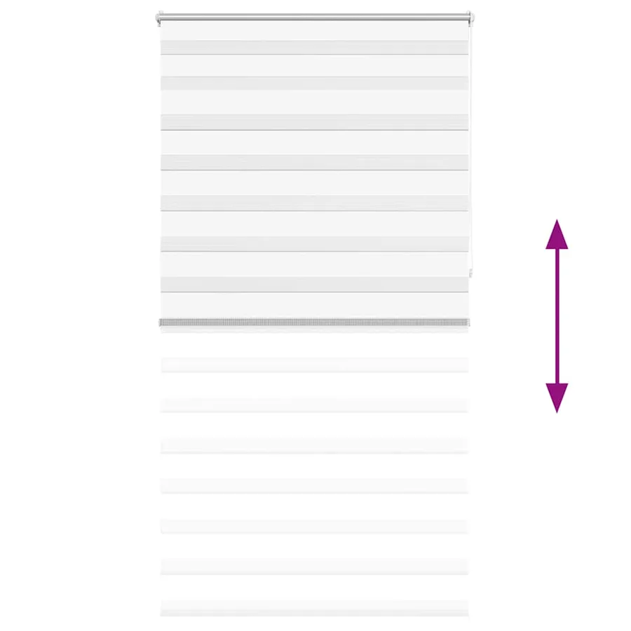 Store vénitien Zebra 120,9 x 230 cm, largeur du tissu 116,7 cm, blanc - 5