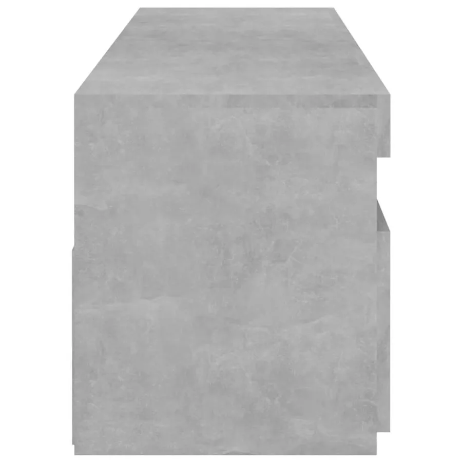 Meubles TV 2 pcs avec lumières LED Gris béton 75x35x40 cm - 10