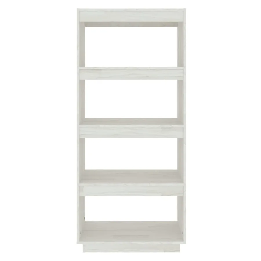 Bibliothèque/Séparateur de pièce Blanc 60x35x135 cm Pin massif - 5