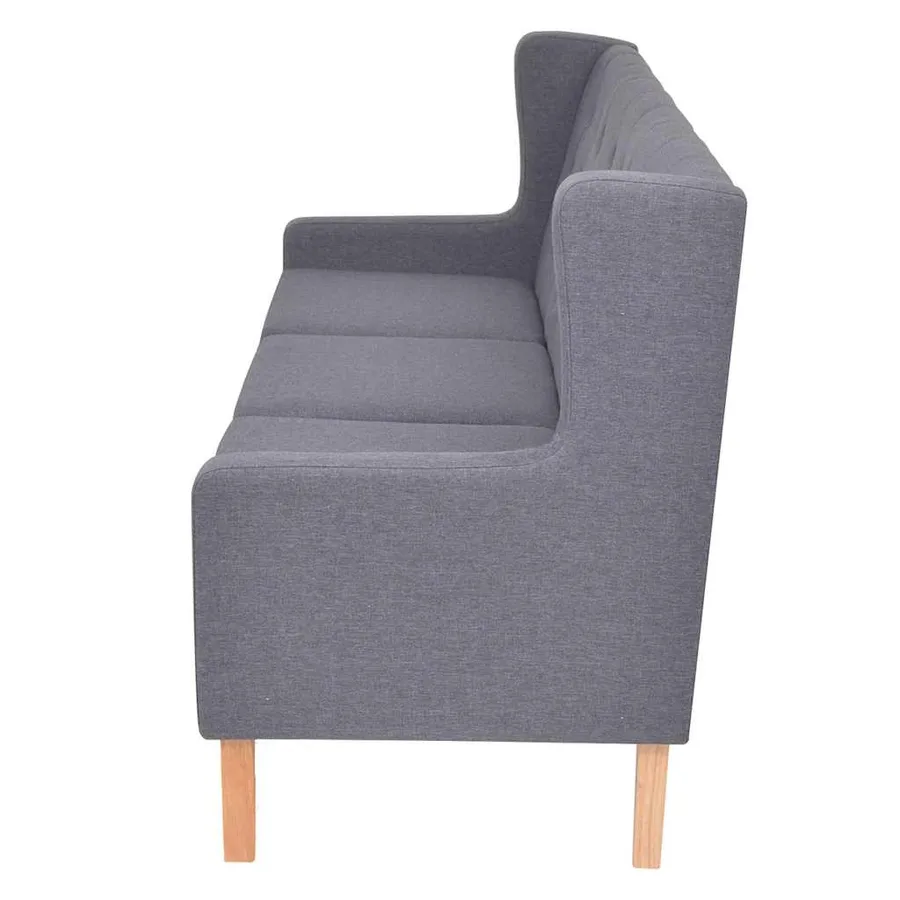 Ensemble de canapés 2 pcs tissu gris - 4