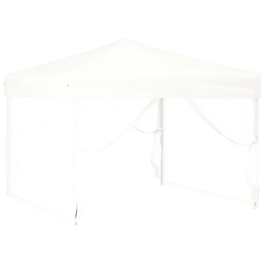 Tente de réception pliable avec parois Blanc 3x3 m - 3