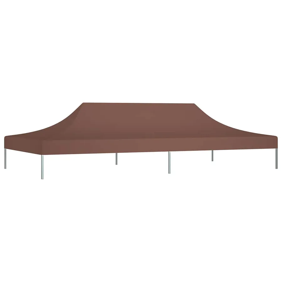 Toit de tente de réception 6x3 m Marron 270 g/m² - 2
