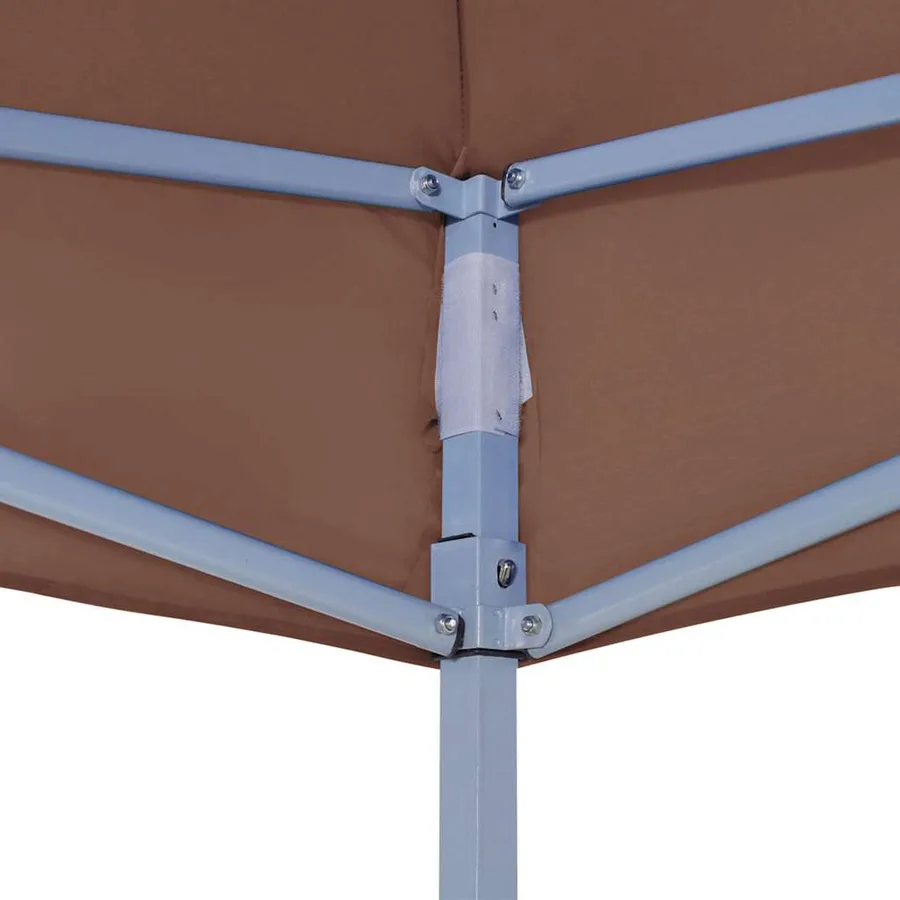 Toit de tente de réception 6x3 m Marron 270 g/m² - 5