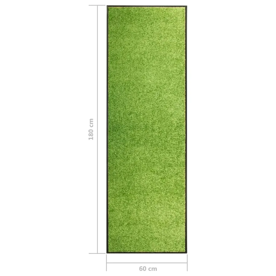 Paillasson lavable Vert 60x180 cm - 6