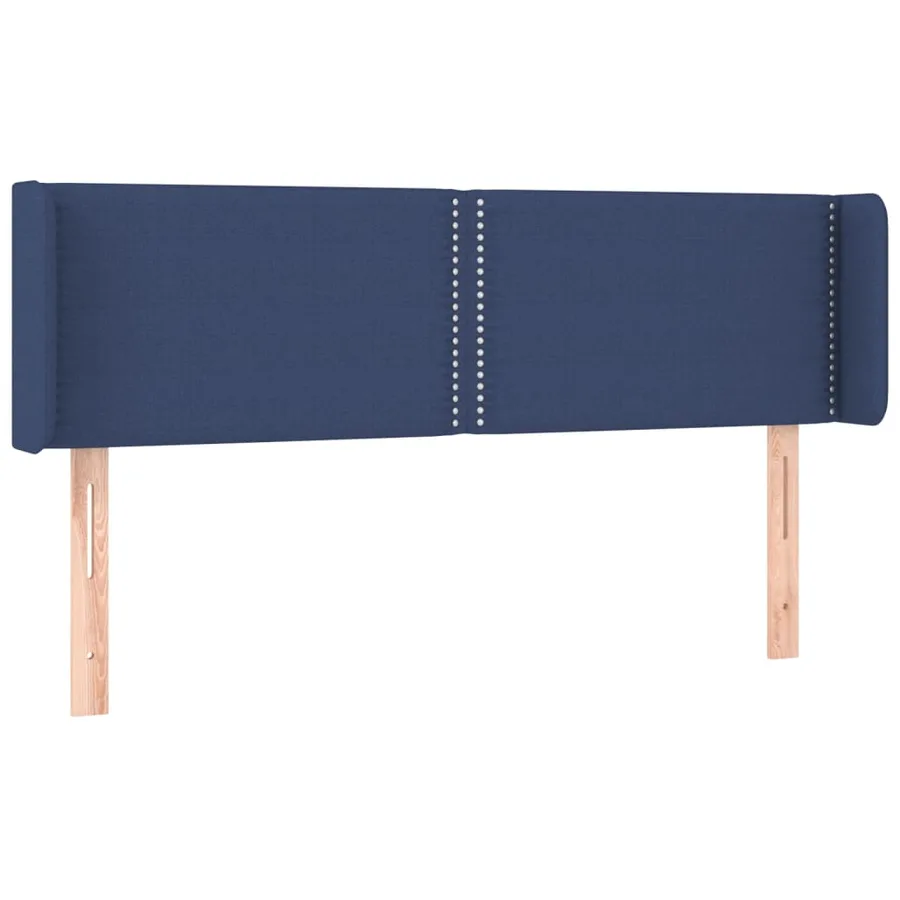 Tête de lit à LED Bleu 147x16x78/88 cm Tissu - 3