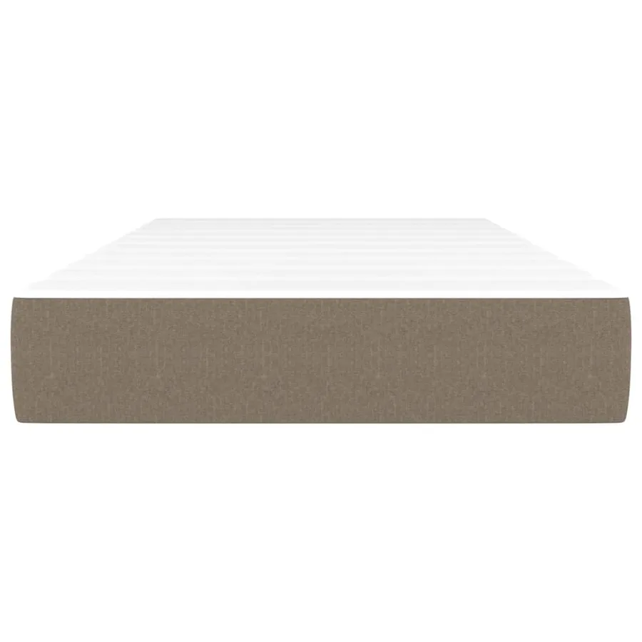 Matelas de lit à ressorts ensachés fermeté moyenne Taupe 90x190x20 cm Tissu - 3