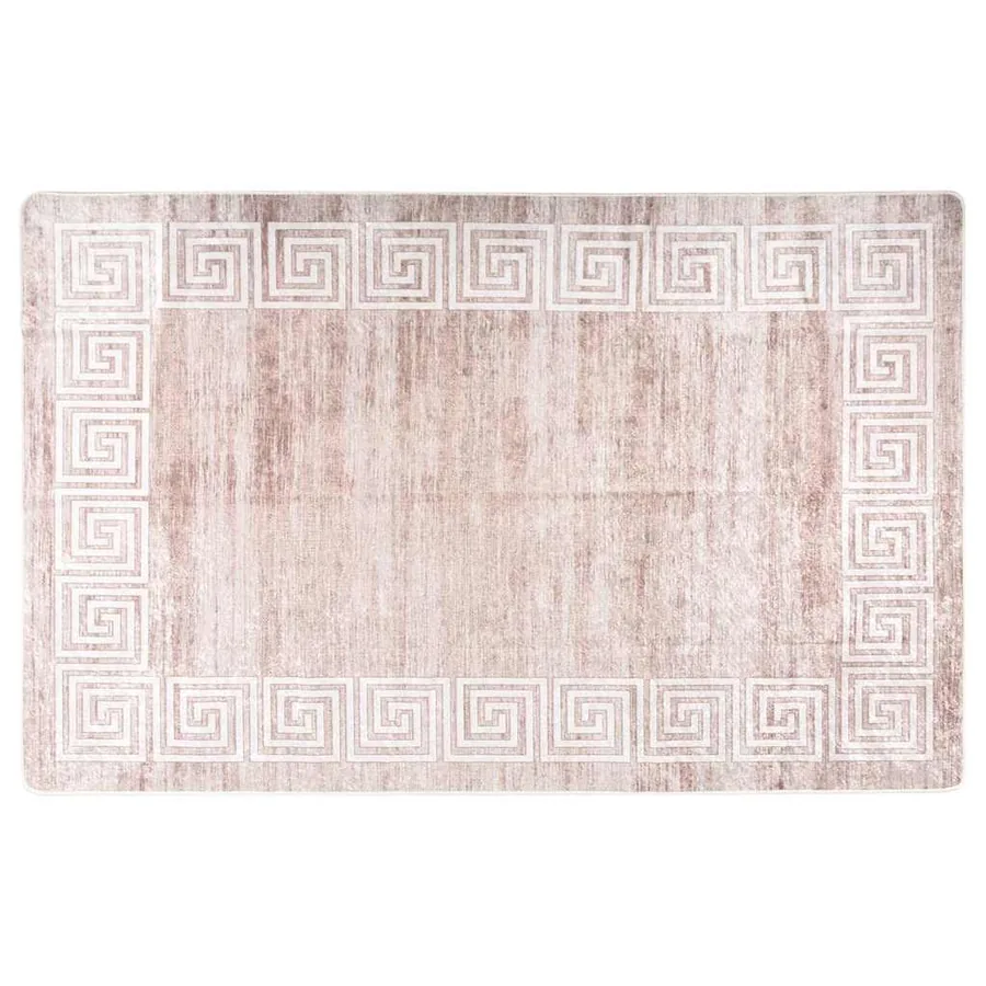 Tapis lavable antidérapant 160x230 cm beige