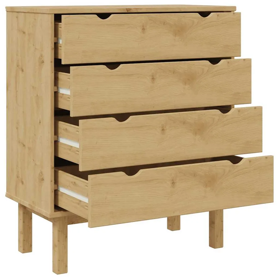 Commode OTTA 76,5x39,5x90 cm Bois de pin massif - 5