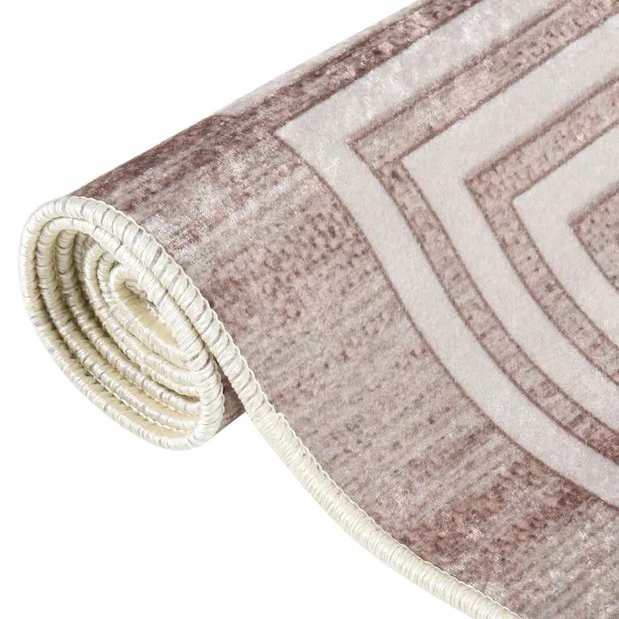 Tapis lavable 80x300 cm Beige - 4