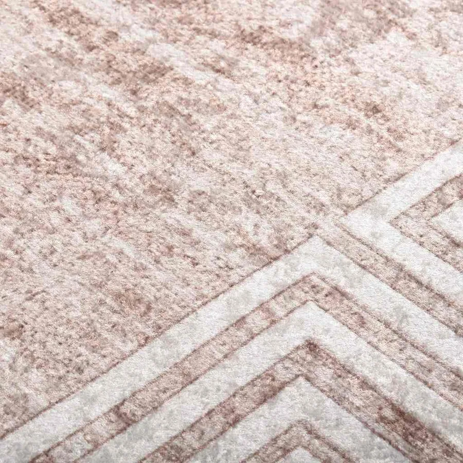 Tapis lavable 80x300 cm Beige - 6