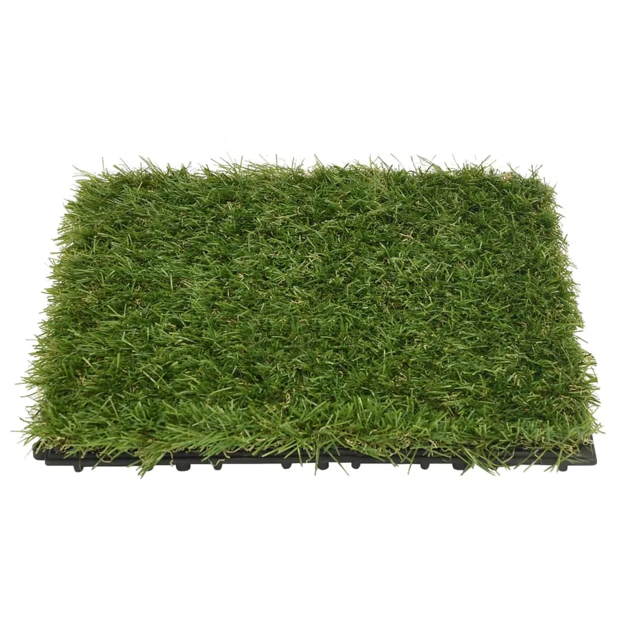 Carreaux de gazon artificiel 22 pcs Vert 30x30 cm - 4