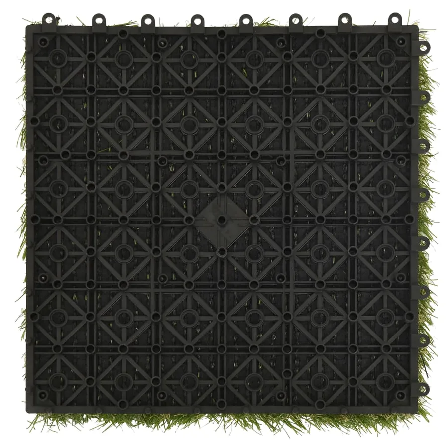 Carreaux de gazon artificiel 22 pcs Vert 30x30 cm - 6