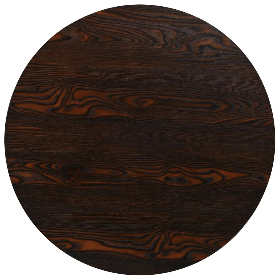 Table de bistro MDF et acier Rond 80 x 75 cm Frêne foncé - 4