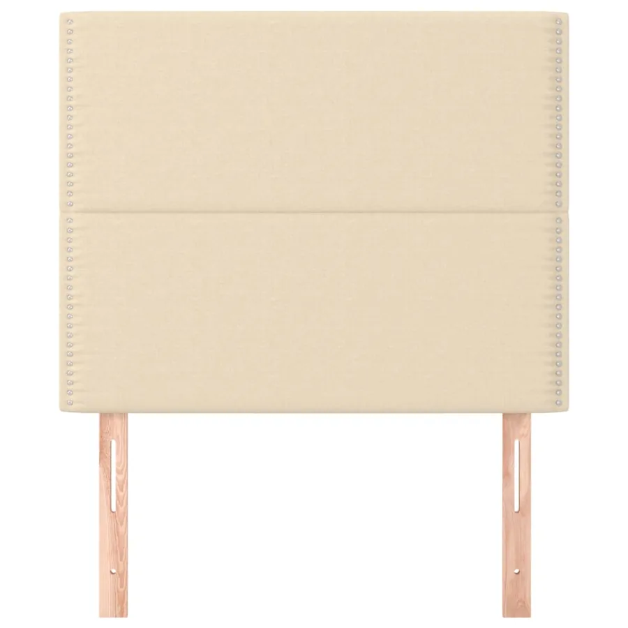 Tête de lit Crème 90x5x118/128 cm Tissu - 3