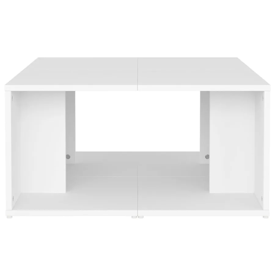 Tables basses 4 pcs blanc 33x33x33 cm bois d'ingénierie - 6
