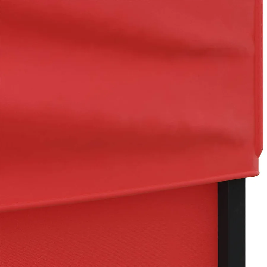 Tente de réception pliable avec parois Rouge 3x3 m - 6