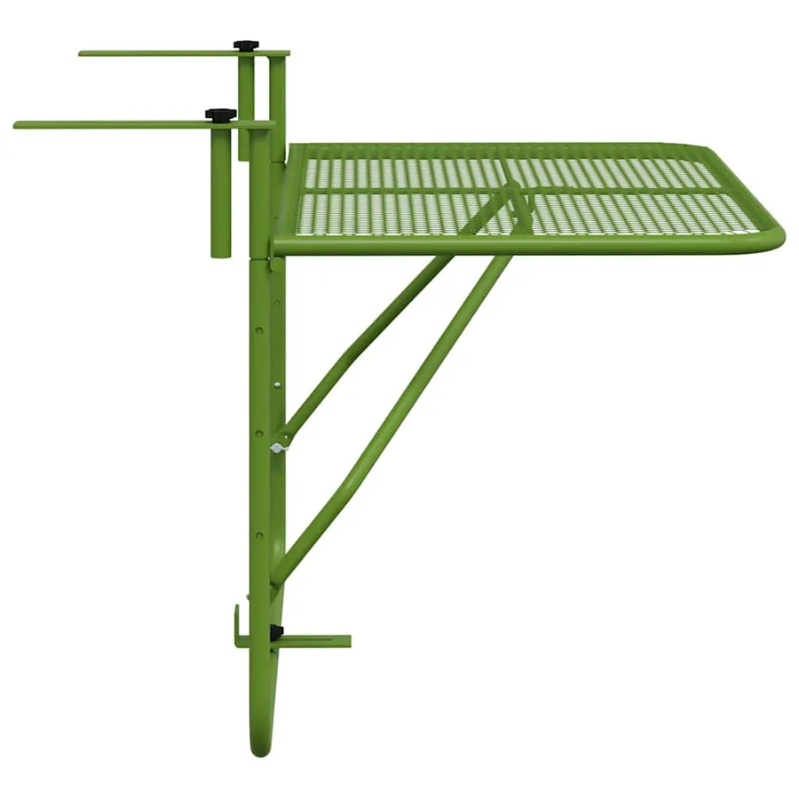 Table de balcon Vert 60x40 cm Acier - 7