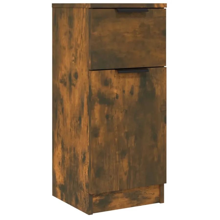 Buffets 2 pcs Chêne fumé 30x30x70 cm Bois d'ingénierie - 4