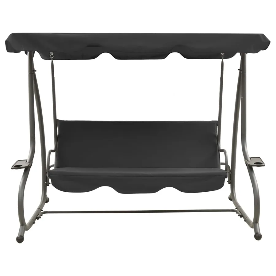 Balancelle d'extérieur avec auvent Anthracite - 2