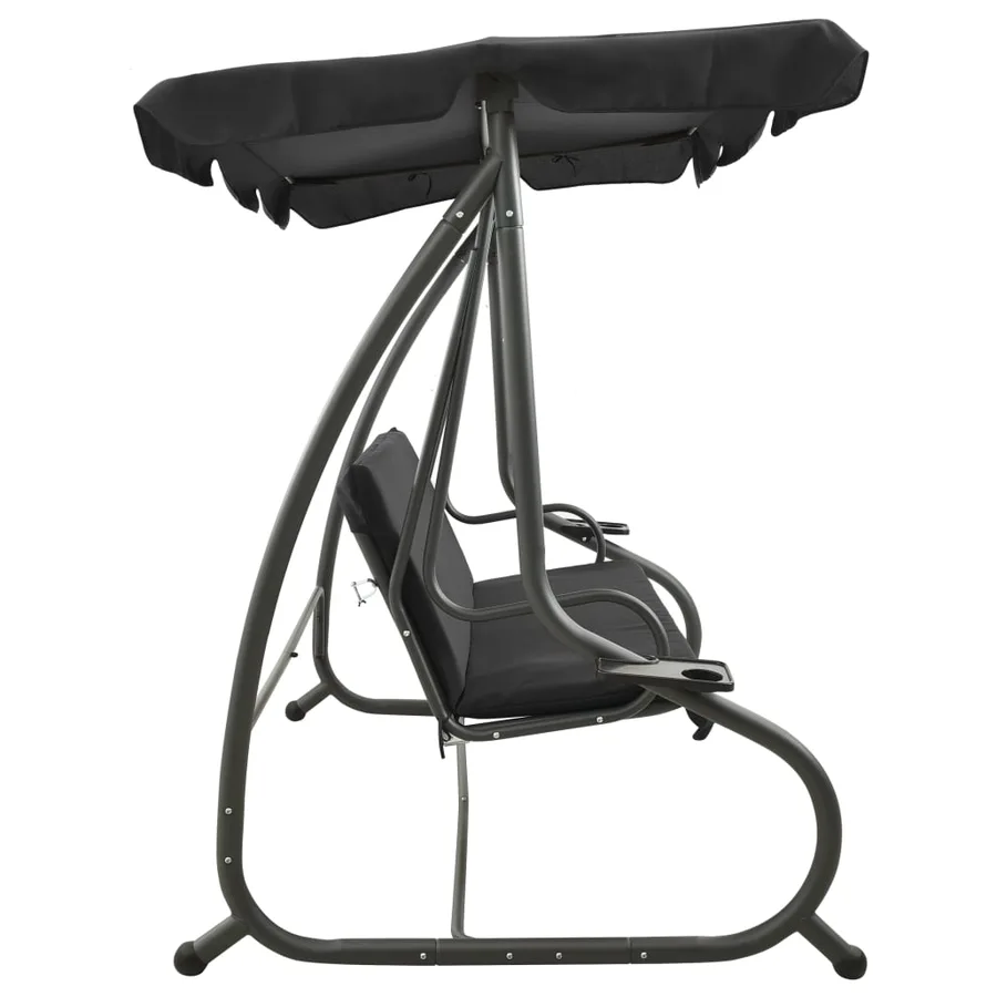 Balancelle d'extérieur avec auvent Anthracite - 4