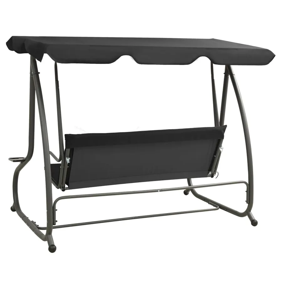 Balancelle d'extérieur avec auvent Anthracite - 6