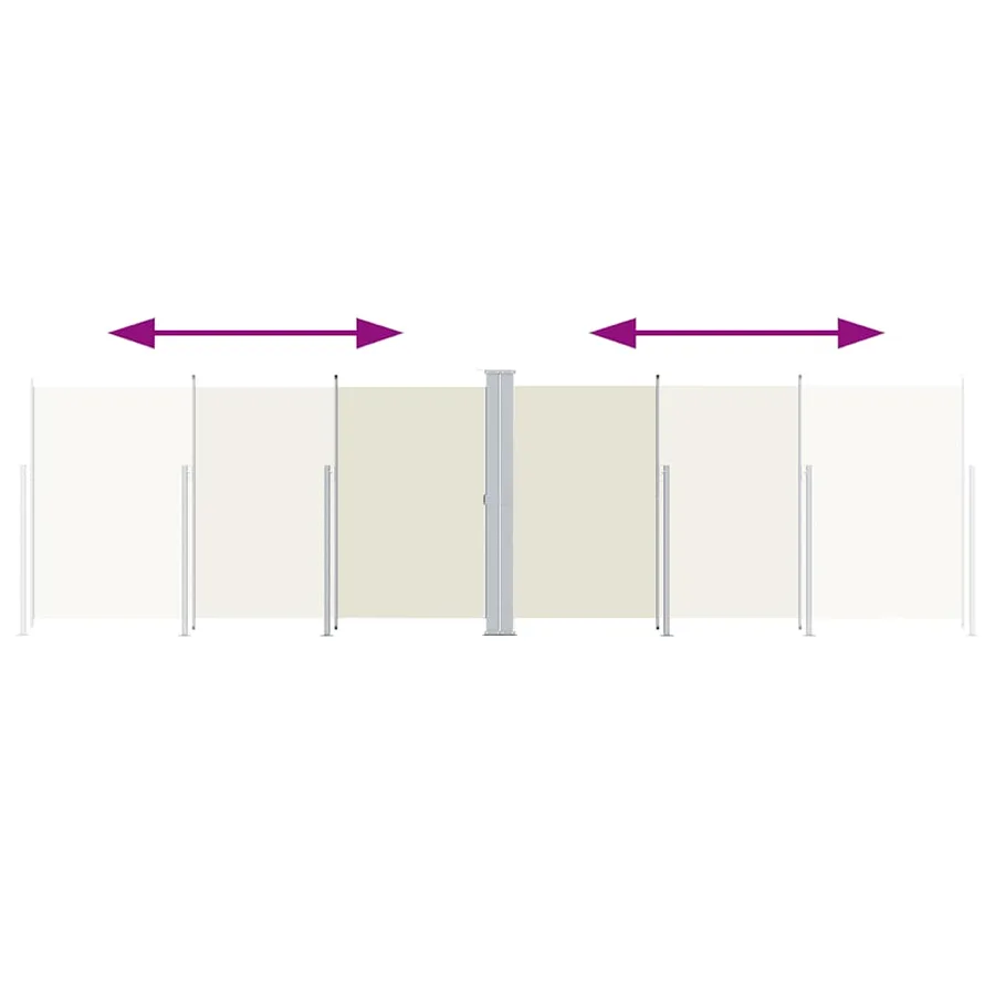 Auvent latéral rétractable Crème 200x600 cm - 3