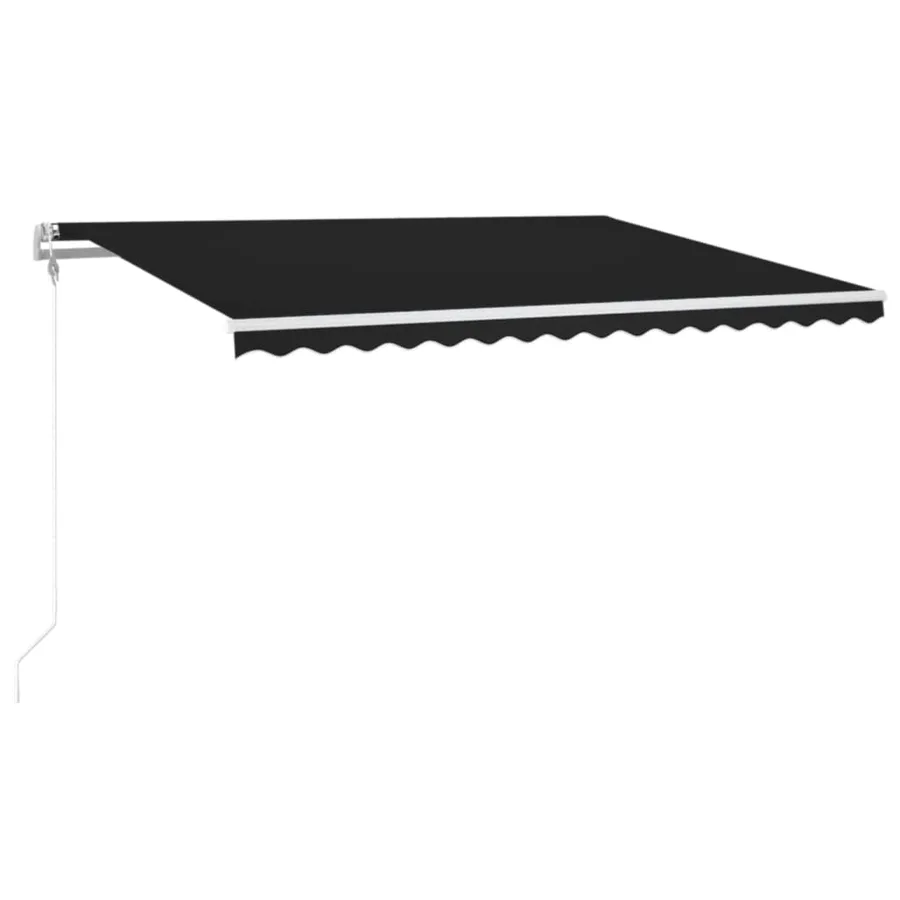 Auvent automatique capteur de vent et LED 400x300 cm Anthracite - 2