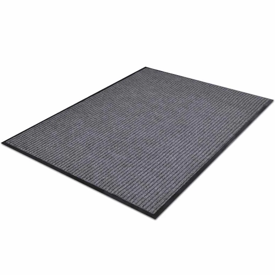 Tapis d'entrée gris 90 x 60 cm PVC - 3