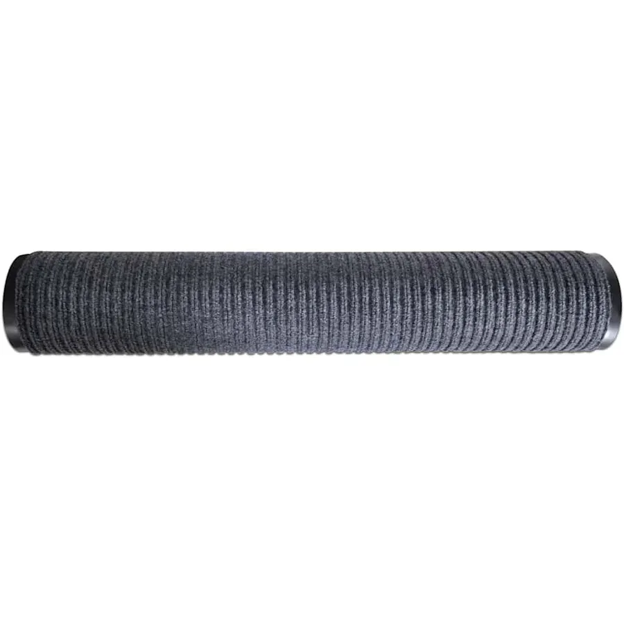 Tapis d'entrée gris 90 x 60 cm PVC - 4