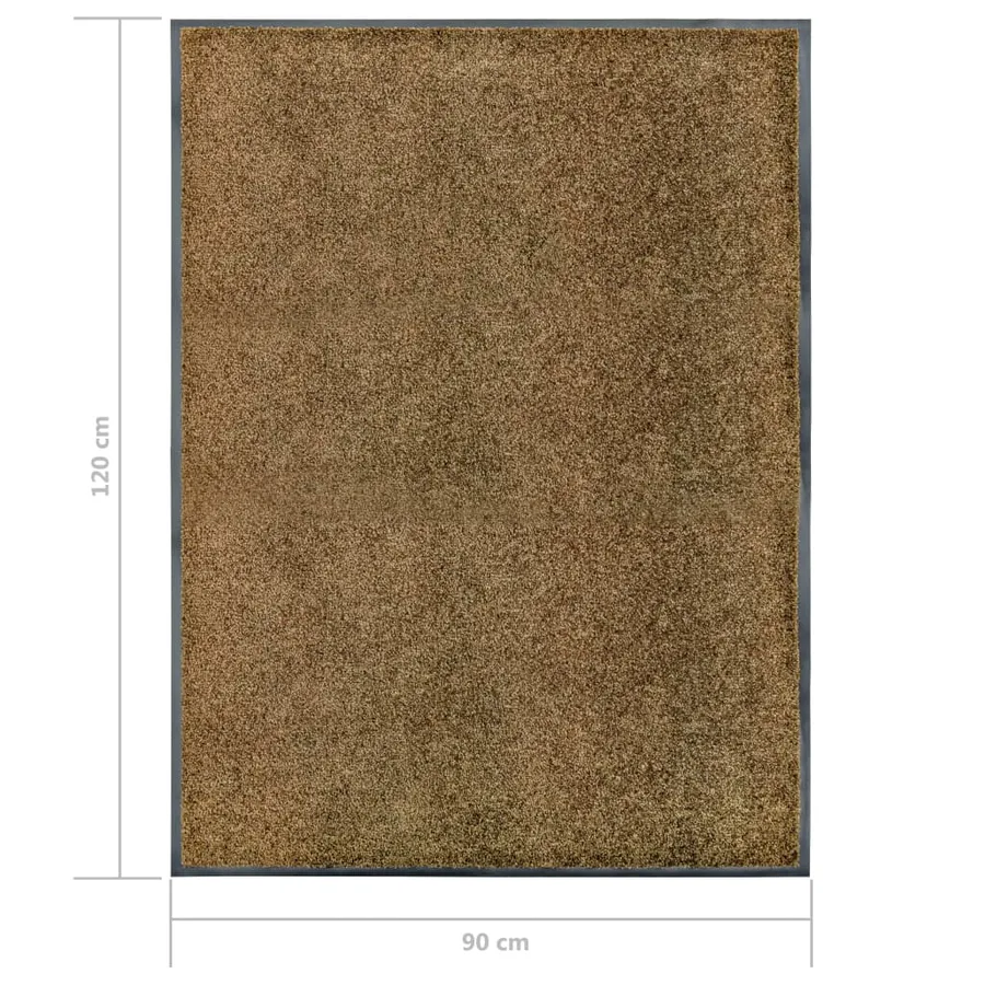 Paillasson lavable Marron 90x120 cm - 6