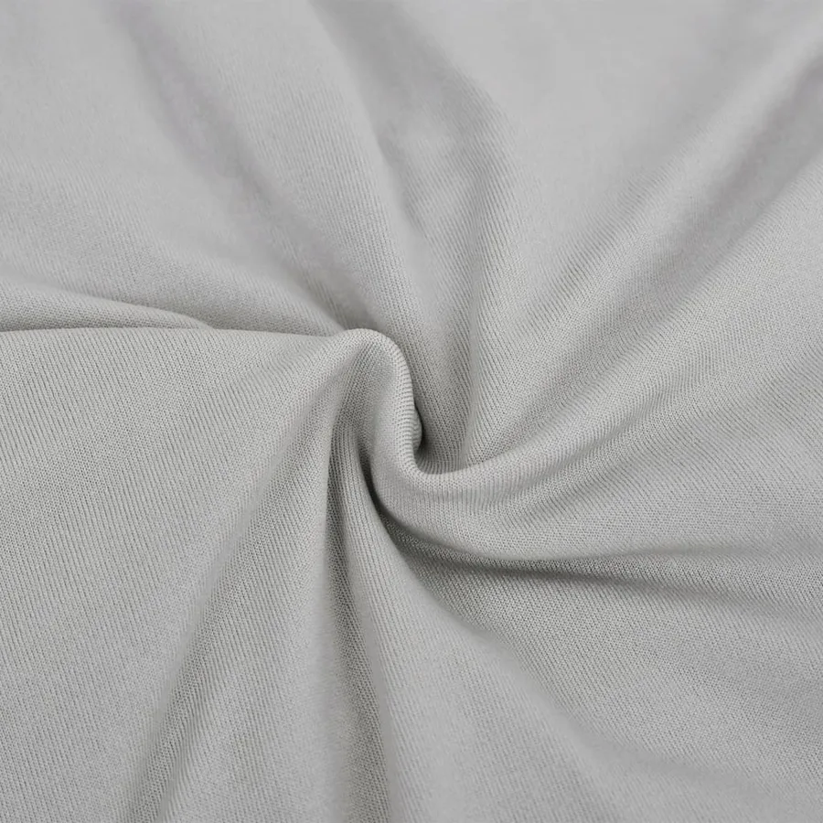 Housse extensible de canapé Gris Jersey de polyester - 4