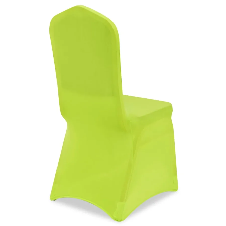 Housse de chaise extensible 4 pcs vert - 5