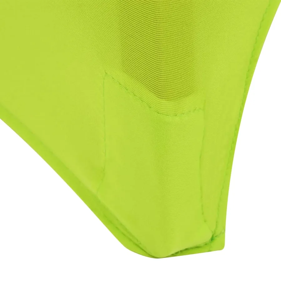Housse de chaise extensible 4 pcs vert - 7
