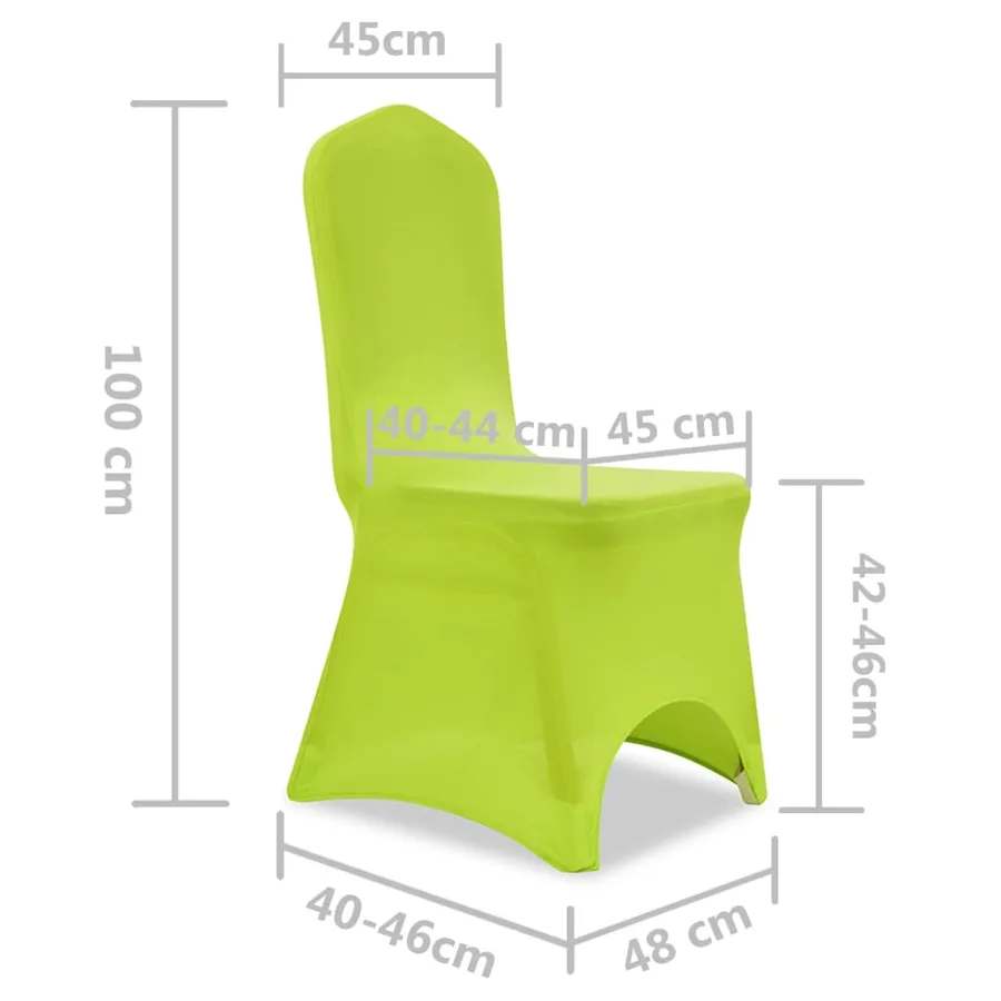 Housse de chaise extensible 4 pcs vert - 8