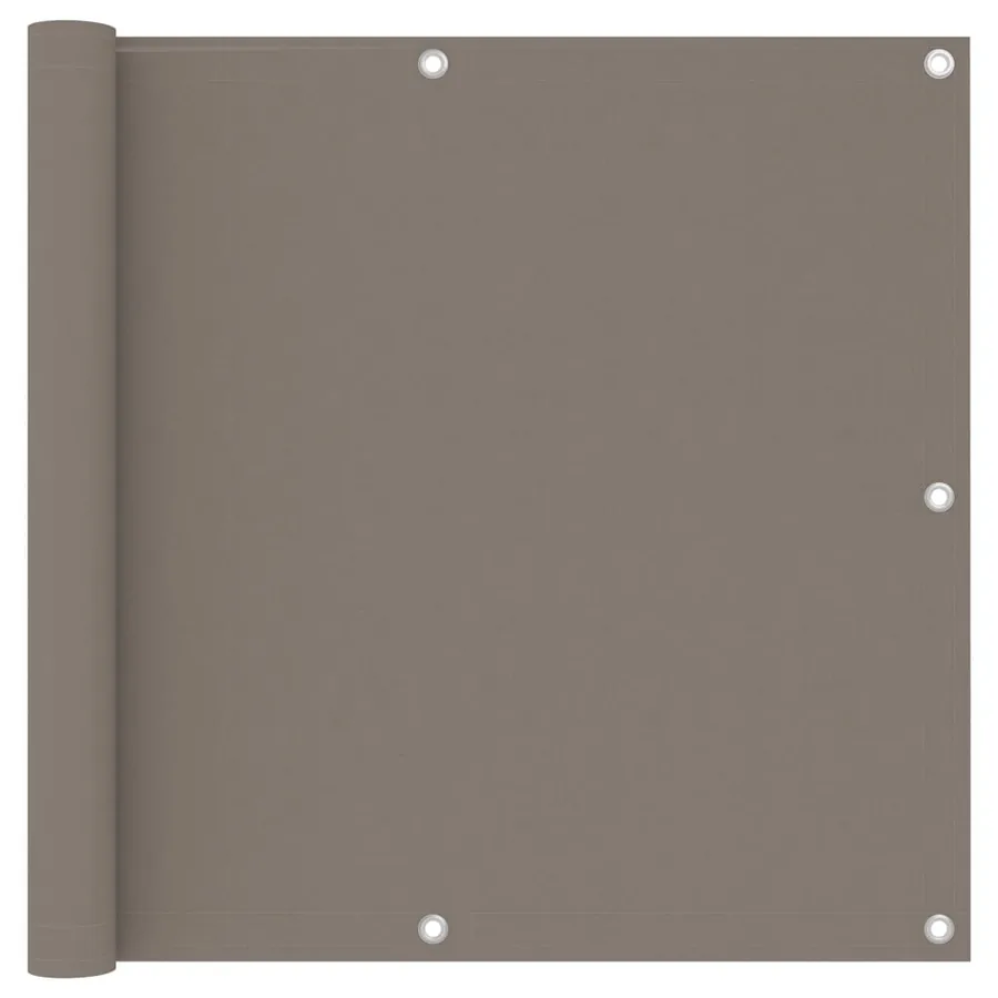 Écran de balcon Taupe 90x600 cm Tissu Oxford