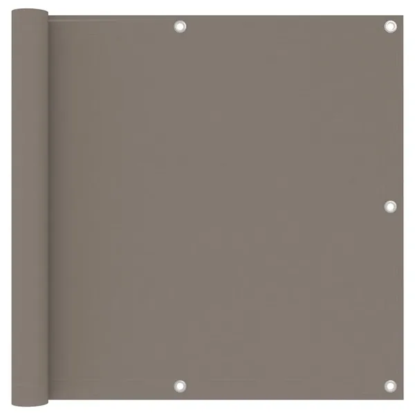 Écran de balcon Taupe 90x600 cm Tissu Oxford