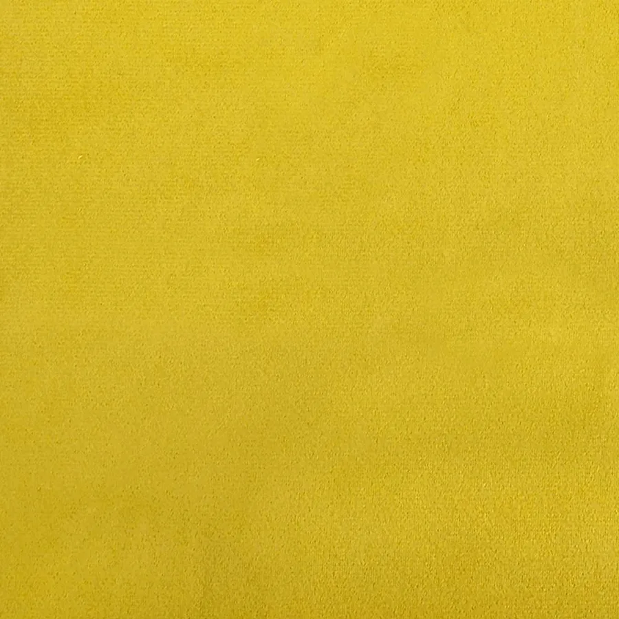 Fauteuil à bascule à oreilles en velours jaune bois massif - 8