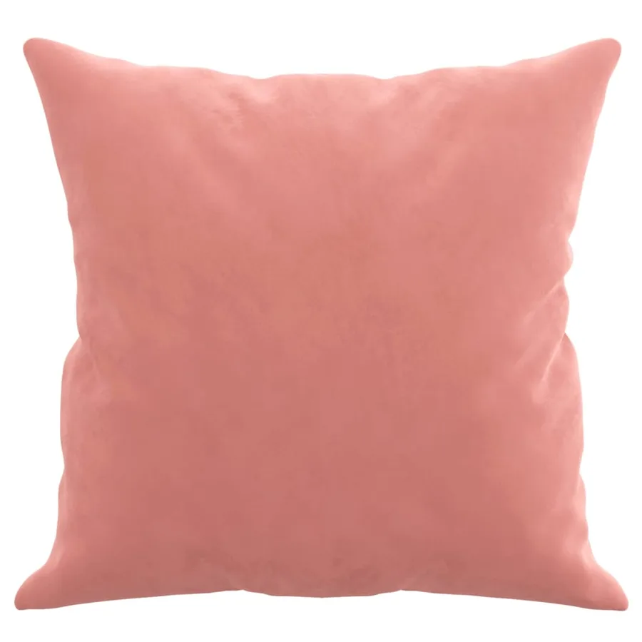 Coussins décoratifs lot de 2 Rose 40x40 cm Velours - 4