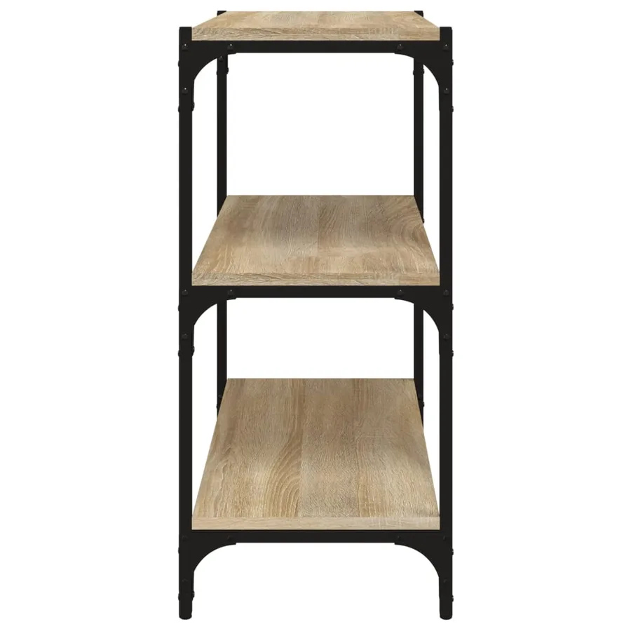 Bibliothèque Chêne Sonoma 60x33x70,5 cm Bois d'ingénierie acier - 6