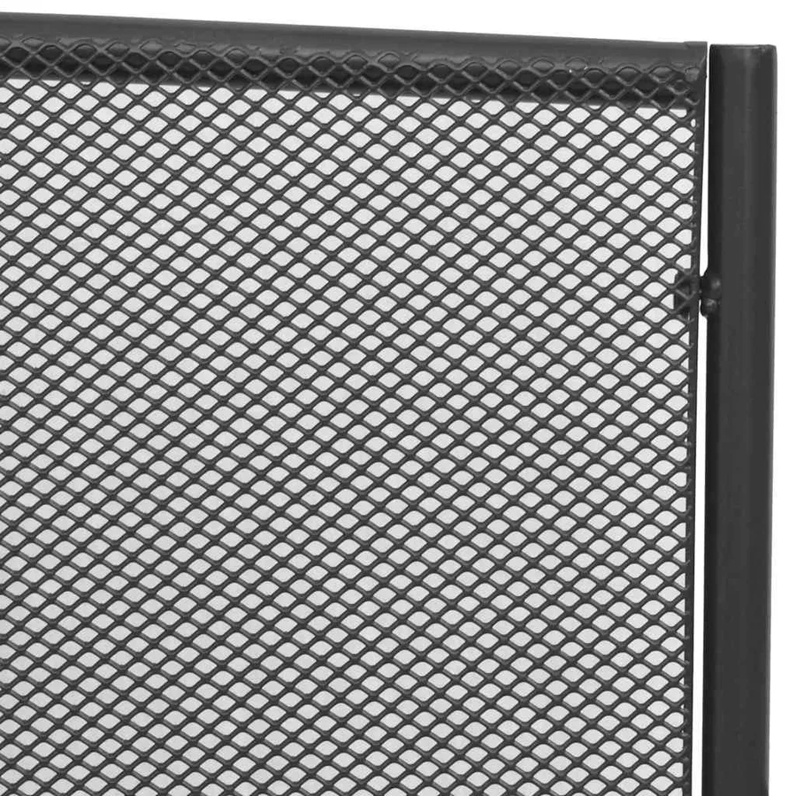 Banc de jardin 108 cm acier et maille anthracite - 4