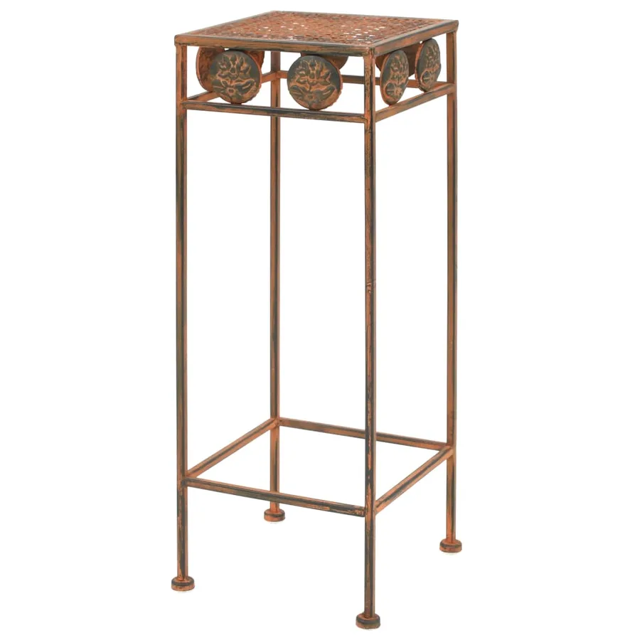 Set de supports de plantes 3 pcs Style vintage Métal rouillé - 2