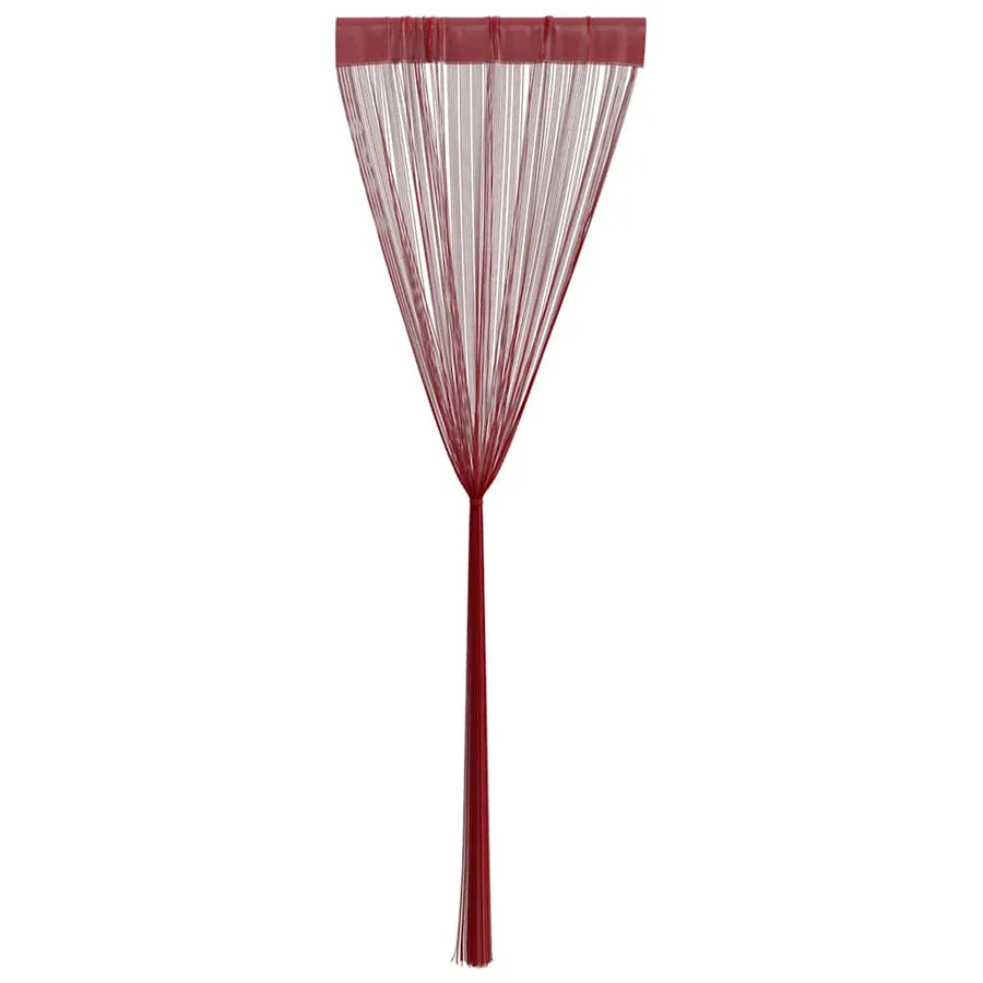 Rideau en fils 2 pcs 140 x 250 cm Bordeaux - 5