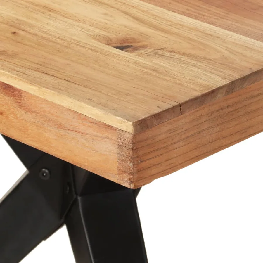Table de salle à manger 200x90x76 cm Bois d'acacia massif - 5