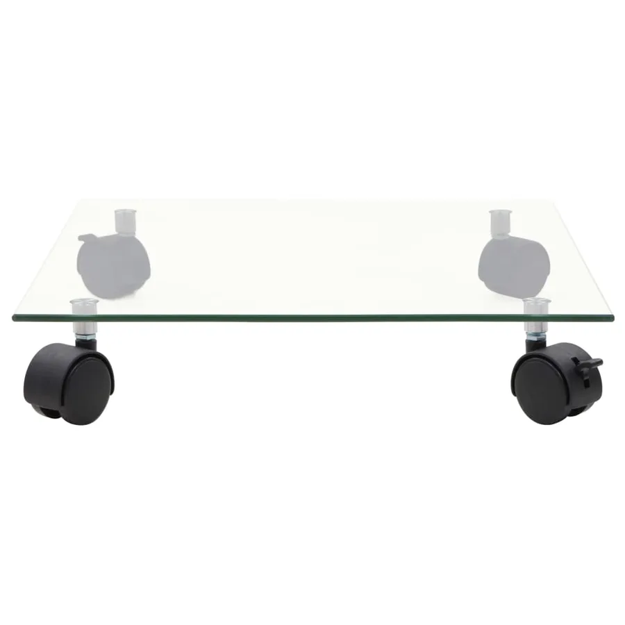 Support carré pour plantes 2 pcs Verre trempé 35 x 35 cm - 3