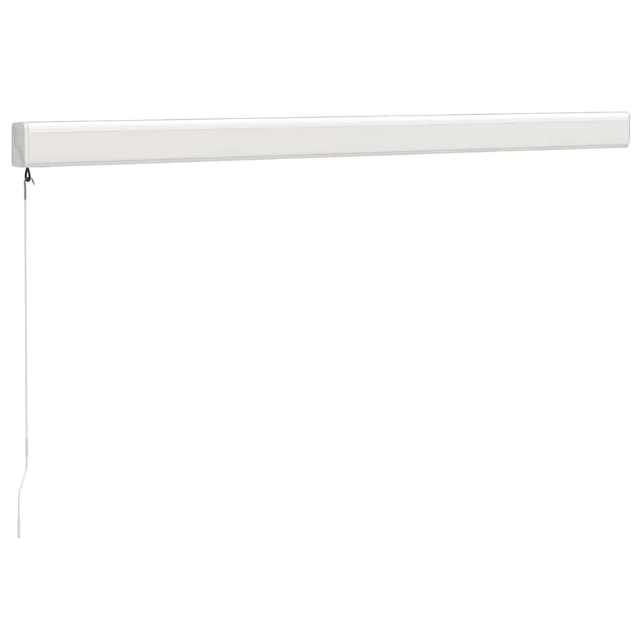 Auvent rétractable jaune et blanc 3x2,5 m tissu et aluminium - 4
