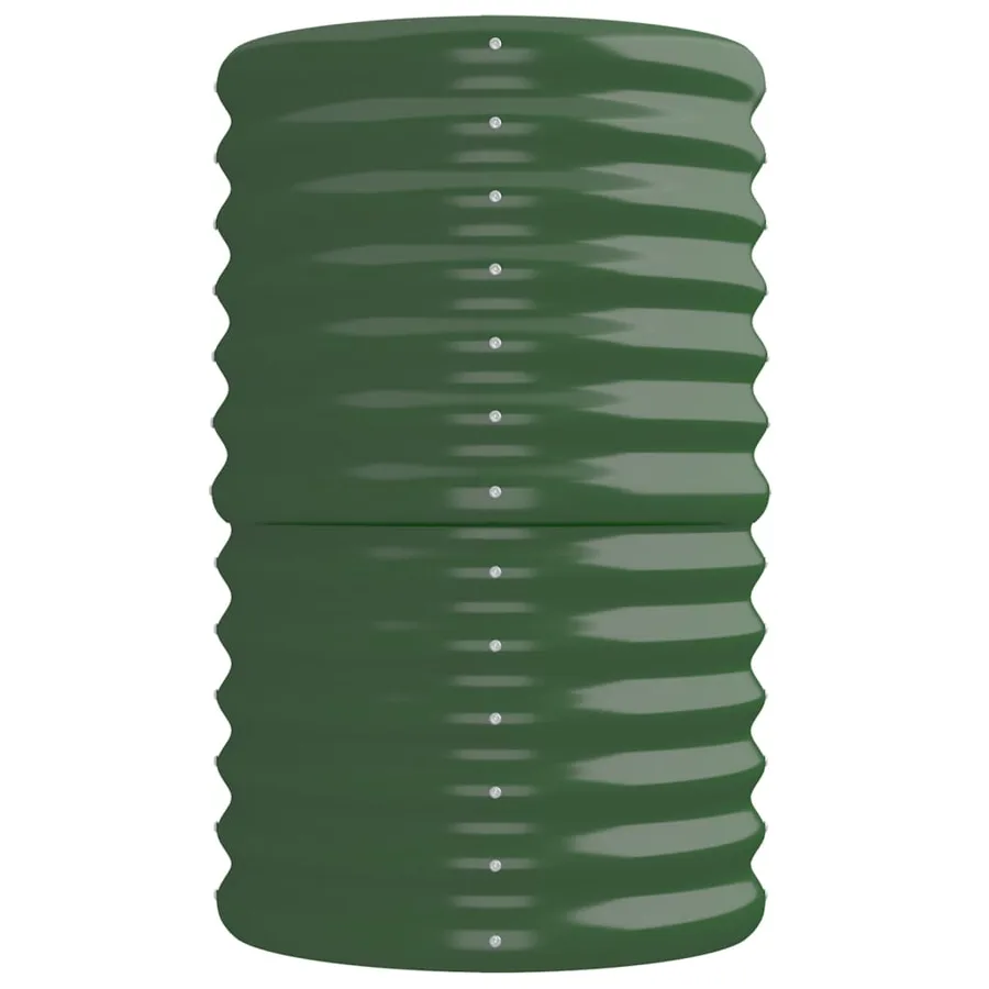 Lit surélevé de jardin Acier galvanisé 224x40x68 cm Vert - 4