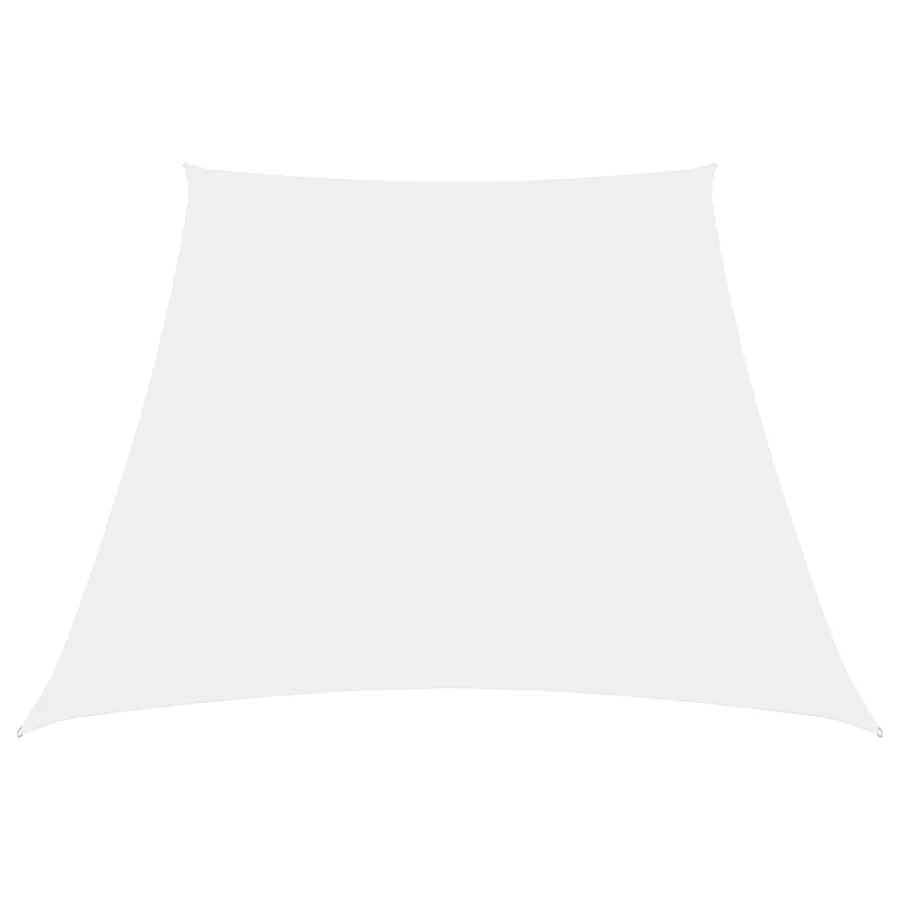 Voile de parasol Tissu Oxford trapèze 3/5x4 m Blanc
