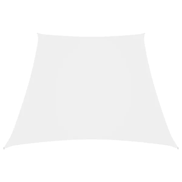 Voile de parasol Tissu Oxford trapèze 3/5x4 m Blanc