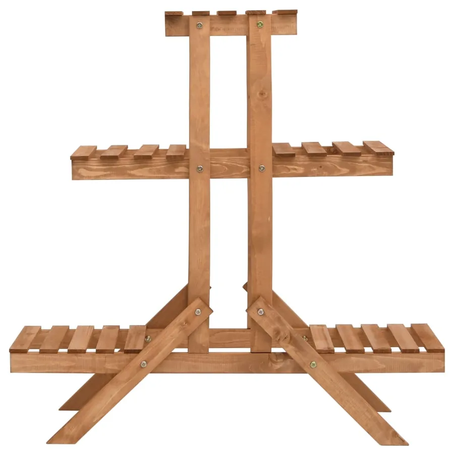 Support pour plantes 83x25x83 cm Bois de sapin - 2