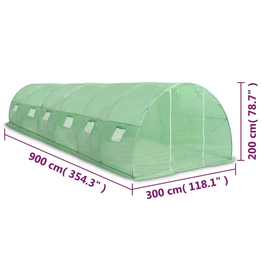 Serre 27 m² 900x300x200 cm - 11